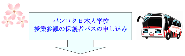 バンコク日本人学校 授業参観の保護者バスの申し込み